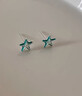 QMXDS999足銀五角星耳釘女士純銀養耳洞不易過(guò)敏洗睡免摘耳骨釘耳飾 五角星耳釘一對 曬單實(shí)拍圖