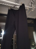 逸陽(yáng)九分小直筒褲女加絨加厚冬季新款高腰顯瘦煙管黑色褲子 黑色 30 曬單實(shí)拍圖
