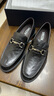 沙馳（SATCHI）男鞋新款男士高檔商務(wù)休閑皮鞋時(shí)尚手抓紋牛皮套腳舒適樂(lè )福鞋 黑色 42 比國碼偏大一碼 曬單實(shí)拍圖