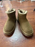 大王椰子雪地靴男士冬季厚底戶(hù)外加絨加厚皮毛一體男靴子桑坡東北情侶棉鞋 栗棕色（套腳款） 40 碼 曬單實(shí)拍圖