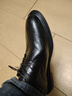 蜻蜓牌皮鞋男士真皮商務(wù)正裝皮鞋休閑秋季軟底結婚鞋耐磨冬季加絨棉皮鞋 黑色-四季 42 曬單實(shí)拍圖