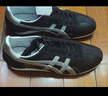 Onitsuka Tiger鬼塚虎男女鞋休閑鞋舒適透氣輕便慢跑鞋RUNSPARK 1183B480-002 黑色/銀色 44.5 曬單實(shí)拍圖