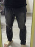 馬登工裝美式高街水洗做舊牛仔褲灰色直筒微錐蘿卜褲休閑長(cháng)褲子男夏秋 水洗灰 32 曬單實(shí)拍圖