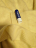 MUSLEY QUEEN【爆款拉毛系列】25秋冬新款懶人針織衫無(wú)縫一體女羊絨羊毛衫毛衣 V領(lǐng)-淡黃 均碼 【90-145斤】 【150-175cm】 曬單實(shí)拍圖