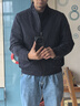 金利來(lái)羽絨服男裝【鵝絨】秋冬新款男士保暖拉鏈商務(wù)夾克外套 藏藍-95 XL 曬單實(shí)拍圖