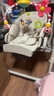貝易餐椅搖椅二合一兒童餐椅學(xué)坐椅嬰兒電動(dòng)搖椅哄睡搖椅 貝易卡其 曬單實(shí)拍圖