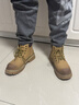 森馬男鞋高幫2025秋冬新款馬丁靴男士戶(hù)外工裝短靴男款冬季加絨大黃靴 曬單實(shí)拍圖