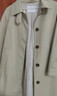 自巧小個(gè)子POLO領(lǐng)韓版風(fēng)衣女中長(cháng)款2024早秋新款英倫風(fēng)衣大衣外套 淺卡其【單排扣闊版】 XXS (1碼) 曬單實(shí)拍圖