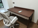 全友家居新中式小戶(hù)型客廳現代簡(jiǎn)約實(shí)木腳書(shū)桌臥室辦公桌電腦桌帶收納 【廠(chǎng)家直發(fā)】【胡桃木色】 1.4m書(shū)桌 帶插電口+實(shí)木桌腿+上層大雙抽 曬單實(shí)拍圖
