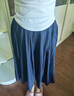 佐丹奴設計師款裙褲女夏季仿牛仔闊腿褲松緊腰休閑七分褲18425512 曬單實(shí)拍圖