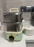 美的（Midea）鎖嫩艙mini電蒸鍋 多功能家用電鍋蒸包子鍋電熱鍋煮蛋器蒸燉鍋0涂層不銹鋼雙層蒸籠ZGC2818X99 曬單實(shí)拍圖