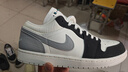 耐克（NIKE）男鞋Air Jordan 1 LOW AJ1白灰黑男子潮流低幫休閑運動(dòng)鞋 IO2242-101 44 曬單實(shí)拍圖
