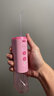 花絮便攜式家用沖牙器洗牙器電動(dòng)牙齒清潔口腔沖洗器成人兒童水噴牙器正畸水牙線(xiàn)送生日禮物辦公室旅行 【祛除99%牙菌】櫻花粉 4支噴頭 曬單實(shí)拍圖