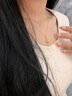 中國黃金（CHINA GOLD）四葉草18k金項鏈女彩金吊墜首飾生日禮物送女友老婆結婚紀念日 精美禮盒【請勿拍】 曬單實(shí)拍圖