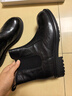 森達切爾西靴女冬季新款潮流時(shí)尚休閑短皮靴ZTI65DD5 黑色 38 曬單實(shí)拍圖