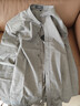 杉杉（FIRS）立領(lǐng)襯衫男長(cháng)袖純棉磨毛青中年襯衣休閑中華小立領(lǐng) 煙灰色 42  曬單實(shí)拍圖