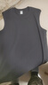花花公子（PLAYBOY）純棉背心男士圓領(lǐng)無(wú)袖t恤夏季潮流百搭坎肩體恤短袖男款 背心002-鐵灰 2XL 建議【150-170斤】 曬單實(shí)拍圖