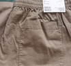 優(yōu)衣庫男裝女裝麻混紡松緊短褲休閑棉麻中褲/起居褲/可外穿477515 32 深米色 2XL 曬單實(shí)拍圖