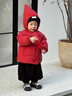 LUSON小O爸男嬰童 寶寶羽絨服男寶2025新款90白鴨絨嬰兒保暖尖尖帽外套 曬單實(shí)拍圖