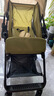 希伯熊嬰兒口袋推車(chē)遛娃神器可坐可躺輕便折疊寶寶兒童旅行帶減震0-3歲 0-6歲雙向綠+蚊帳+涼席+杯架減震 曬單實(shí)拍圖