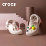 卡駱馳（CROCS）貝雅暖絨克駱格洞洞鞋|206633 冬日白-11S 37/38(230mm)  曬單實(shí)拍圖