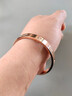 專(zhuān)柜同款 love手鐲 女士手鐲 男士手鐲 玫瑰金手鐲 男女同款 玫瑰金（鑲鉆款） 21—寬版（寬6.1mm）雙邊螺絲 曬單實(shí)拍圖