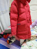水孩兒（SOUHAIT）童裝男童女童長(cháng)款羽絨服冬季新款三防厚外套上衣 珊瑚紅 170 曬單實(shí)拍圖