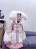 G.duck童裝女童外套秋冬季25新款兒童衣服冬裝加絨加厚毛毛衣女寶寶衣服 兔子加厚保暖毛毛衣 90 尺碼1~2歲【 80-90cm】 曬單實(shí)拍圖