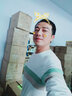 費洛仕長(cháng)袖t恤男士春秋冬衛衣圓領(lǐng)韓版青年學(xué)生打底衫潮上衣服保暖 T606白色 3XL (150-165斤） 曬單實(shí)拍圖
