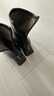 百麗（Belle）休閑舒適彈力靴增高顯瘦短筒靴B2348DZ4 黑色-絨里 38 (240mm) 曬單實(shí)拍圖
