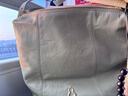 半坡飾族（bampo）新款綿綿雙肩包報喜包女包多功能單肩斜挎牛皮舒適大容量包包新年 杏子灰130 曬單實(shí)拍圖