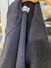 百圖（betu）女裝秋季新款毛呢外套中長(cháng)款羊毛62.2%雙面呢大衣女2509T11 深灰 L 曬單實(shí)拍圖
