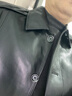 啄木鳥(niǎo)100%真皮皮衣男士頭層綿羊皮機車(chē)服中年秋冬軟皮夾克加肥加大碼 黑色 薄款 XL 180碼(建議135-150斤) 曬單實(shí)拍圖