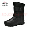 誼嘉寶雪地靴男棉鞋冬季加絨鞋子男牛筋底男鞋休閑鞋防水防滑東北旅游鞋 黑色 加絨 45 加絨加厚，請選大一碼 曬單實(shí)拍圖