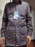 羅蒙（ROMON）磨毛格子保暖襯衫男士加絨加厚冬季長(cháng)袖純棉襯衣中青年百搭休閑 3WB209-10 39 曬單實(shí)拍圖