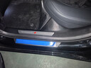 亨暢適用奧迪A6L/Q5L/Q7/A4L/A5L碳纖紋門(mén)檻保護條內裝飾迎賓踏板配件 19-26款A6L【ABS碳纖紋）內置門(mén)檻條 曬單實(shí)拍圖