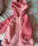 童泰（TONGTAI）寶寶外套秋冬嬰兒衣服兒童休閑外出珊瑚絨連帽上衣男女童秋裝 粉色 80 cm 曬單實(shí)拍圖