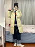 妙奕嘉棉服女中長(cháng)款2025年最新款洋氣韓版冬季厚外套秋冬季女棉襖棉衣 奶油蜜瓜色韓版中長(cháng)款連帽棉服 S 曬單實(shí)拍圖