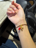 萃華足金999琺瑯小馬黃金手鏈時(shí)尚百搭女士金手鏈生日禮物送女友老婆 足金小馬手繩金重約6.9g 曬單實(shí)拍圖