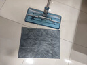 嘉柔美拖把夾布式抹布毛巾替換布家用平板一拖凈干濕兩用地拖夾固式拖擦 升級款【拖布*4+刮刀】 曬單實(shí)拍圖