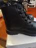 G.duck小黃鴨兒童靴子男童馬丁靴女童加絨皮靴2026冬新款演出皮鞋單靴 黑色單里 （腳長(cháng)加1cm下單哦） 33 （內長(cháng)20.5cm） 曬單實(shí)拍圖