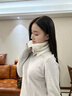 恒源祥冬季假領(lǐng)子新款羊絨圍脖女士護頸椎加厚保暖毛衣領(lǐng)子冬天脖套圍巾 白色 曬單實(shí)拍圖
