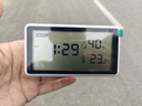得力（deli）溫度計溫濕度計室內高精度LCD大屏幕干濕度儀嬰兒房數顯電子鬧鐘 大屏數顯溫濕度計 DL336001 曬單實(shí)拍圖