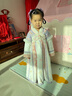 安妮優(yōu)兒（Anneyol）漢服女童冬季連衣裙中國風(fēng)過(guò)年拜年服兒童冬款加絨古裝 紫色 110 曬單實(shí)拍圖