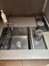 摩仕德國摩仕隱藏式洗杯器水槽納米吧臺咖啡店奶茶西廚中島臺迷你單槽 B（全套+折疊龍頭） 600*400mm 曬單實(shí)拍圖