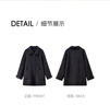 尚都比拉純羊毛翻領(lǐng)毛呢大衣女冬季牛角扣長(cháng)袖雙面呢外套中長(cháng)款寬松大衣 曬單實(shí)拍圖