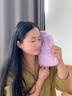 JCZS德國品牌熱水袋注水毛絨硅膠防爆暖水袋女生敷肚子暖腳捂被窩用暖 梧桐米【中號-送兔毛絨布套】全天保溫 1000ML 曬單實(shí)拍圖