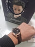 LONGAIES名牌    手表男士全自動(dòng)機械表防水真皮休閑商務(wù)男士手表適用 升級版玫金黑面收藏送皮帶 40mm 曬單實(shí)拍圖