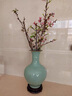 沃之沃景德鎮陶瓷器青瓷花瓶仿古中式客廳電視柜插花裝飾品家居瓷瓶擺件 大號青瓷玉冰片梅瓶 曬單實(shí)拍圖