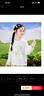 茵曼女童純棉針織t恤植物印花春季兒童中大童圓領(lǐng)長(cháng)袖打底衫 米白色 140 曬單實(shí)拍圖